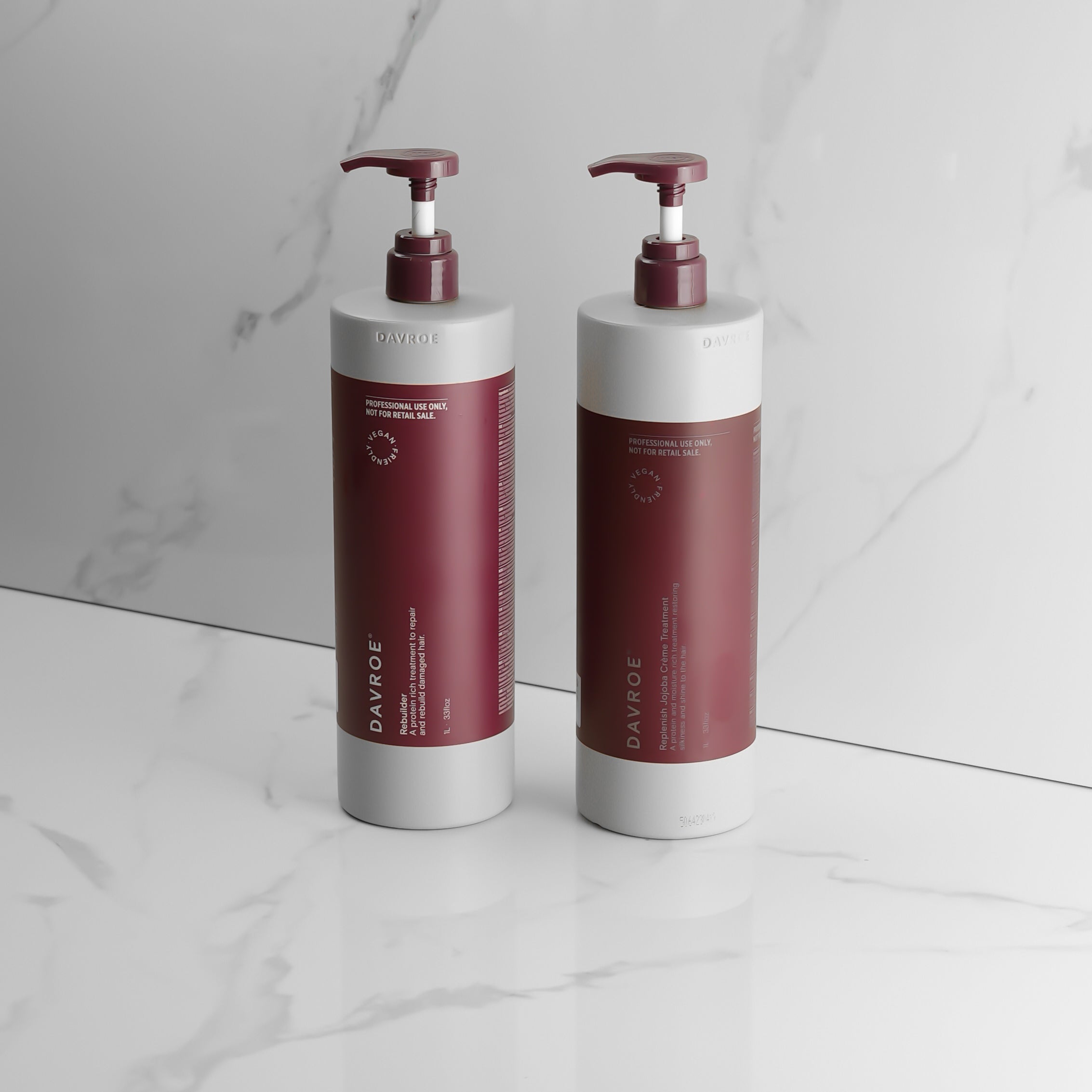 Pack DAVROE Rebuilder protein hair + JOJOBA Crôme Treatment - 1 L